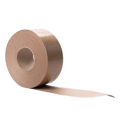 70mm Versterkt Papier Tape Bruin, per rol