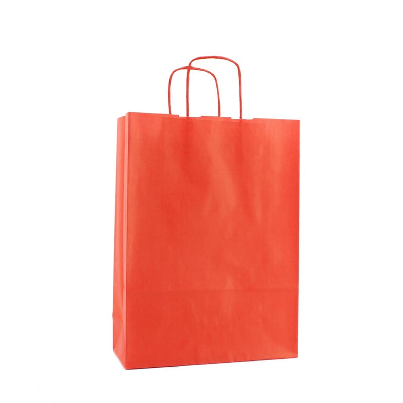Basic Papieren Tas – Rood, 250 stuks Basic Papieren Tas – Rood, 250 stuks